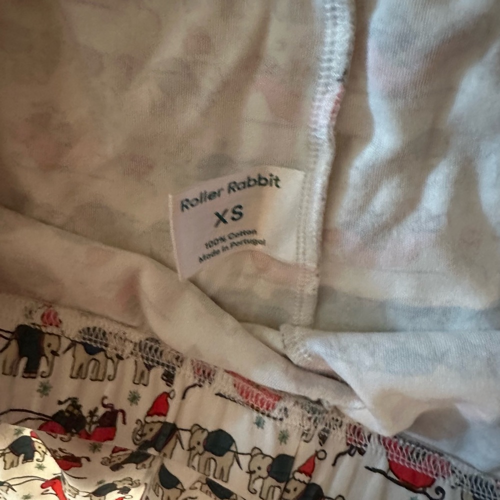 Roller rabbit Long pajama set NWOT sz XS - Picture 5 of 6